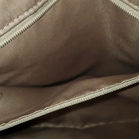 COACH Madison Signature Print Slim File Bag Crossbody Shoulder Bag Black\Tan - Picture 7 of 16